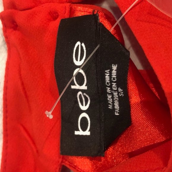 Bebe Red Pleated Halter Dress - NWT - Picture 5 of 5